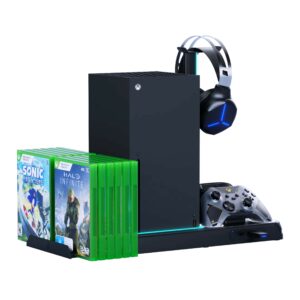 Base + Cargador doble + Cooler +RGB + 2 Baterias 1100mAH p/ Xbox Series X/S